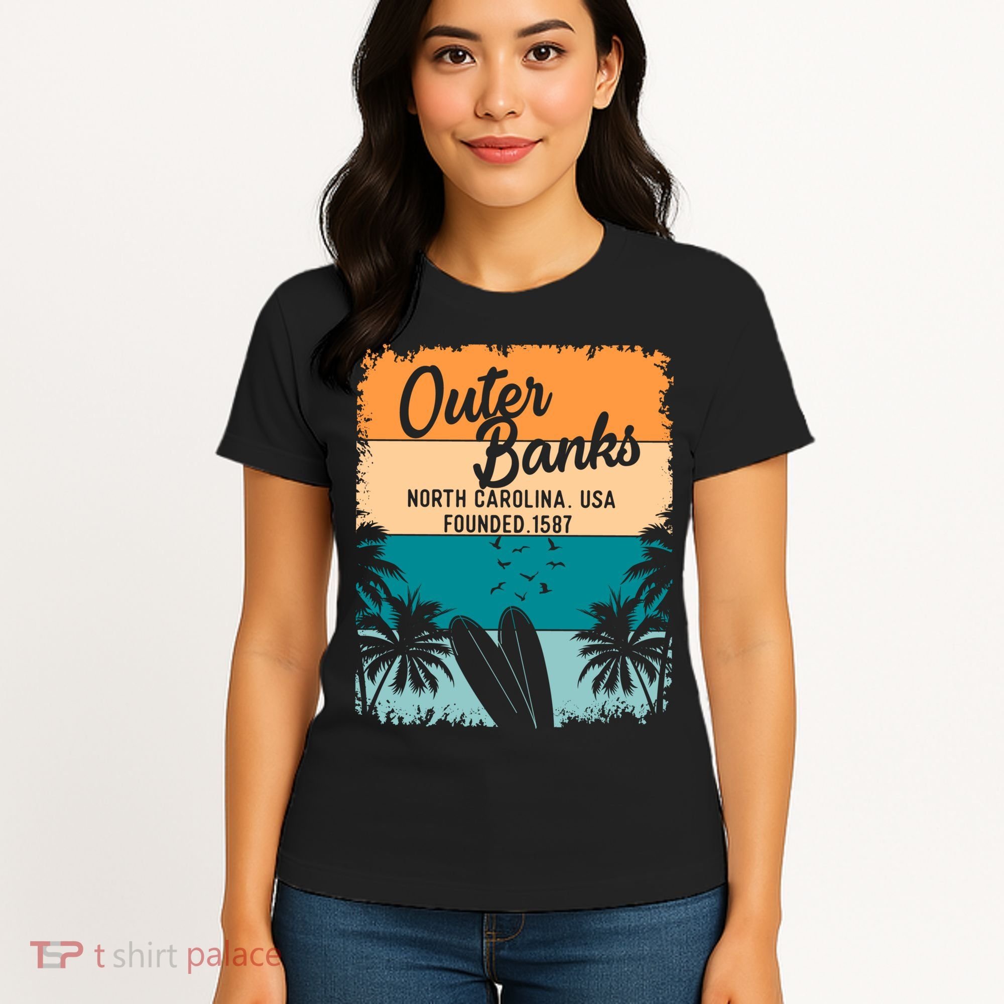 Outer Banks Gift Men Women Kids Obx North Carolina Nc Gift Women's T-Shirt