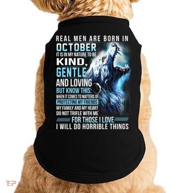 October Birthday Gift Doggie Tank