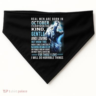 October Birthday Gift USA-Made Doggie Bandana