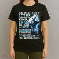 October Birthday Gift T-Shirt thumb 4