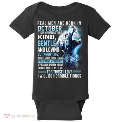October Birthday Gift Baby Bodysuit