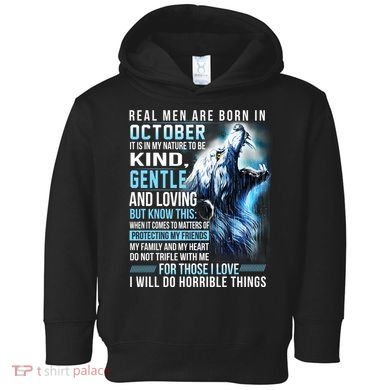 October Birthday Gift Toddler Hoodie
