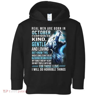 October Birthday Gift Toddler Hoodie