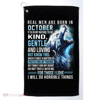 October Birthday Gift Golf Towel