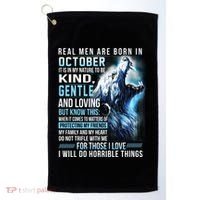 October Birthday Gift Golf Towel thumb 0