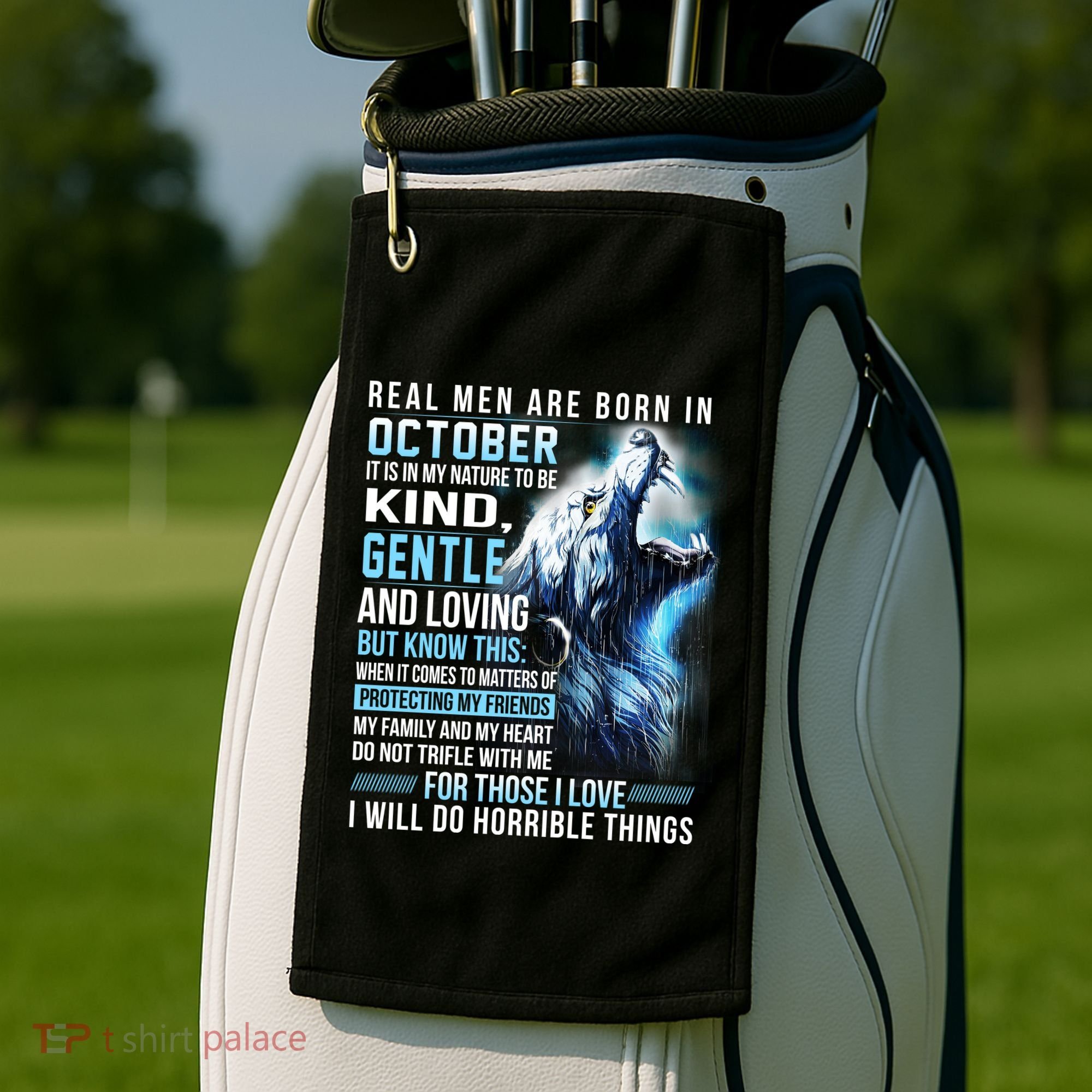 October Birthday Gift Golf Towel