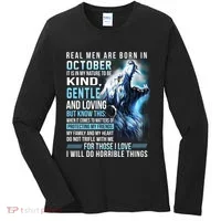 October Birthday Gift Women's Long Sleeve Shirt thumb 0