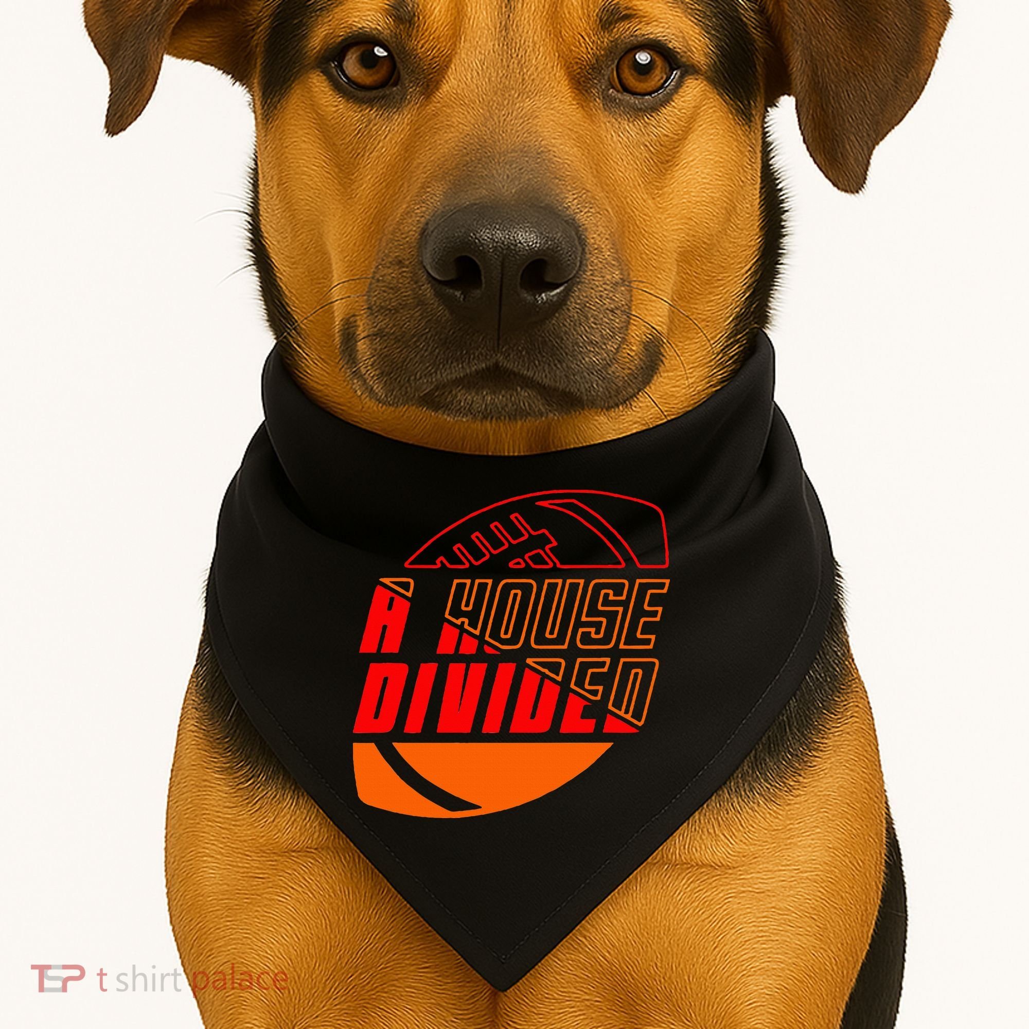 Oklahoma Bedlam House Divided USA-Made Doggie Bandana