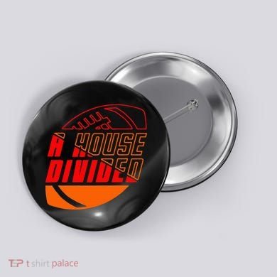 Oklahoma Bedlam House Divided Button
