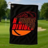 Oklahoma Bedlam House Divided Golf Towel thumb 1