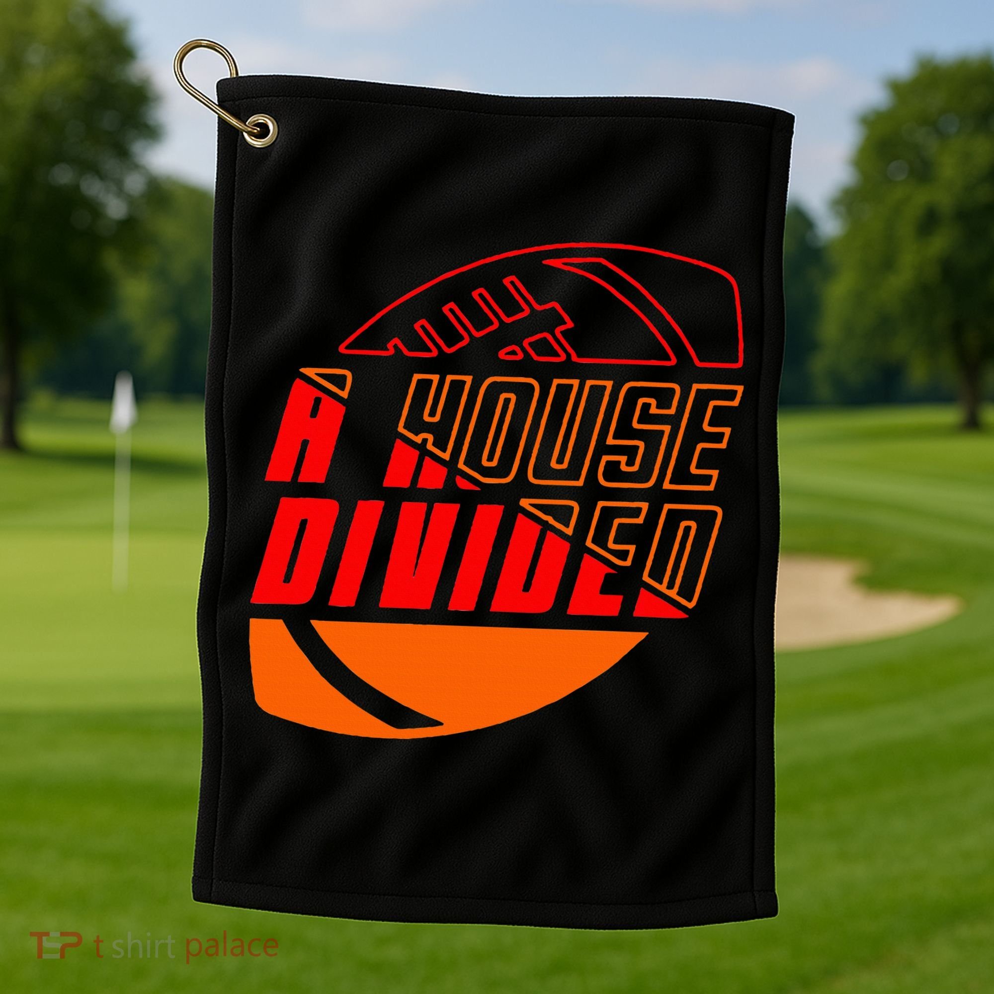 Oklahoma Bedlam House Divided Golf Towel