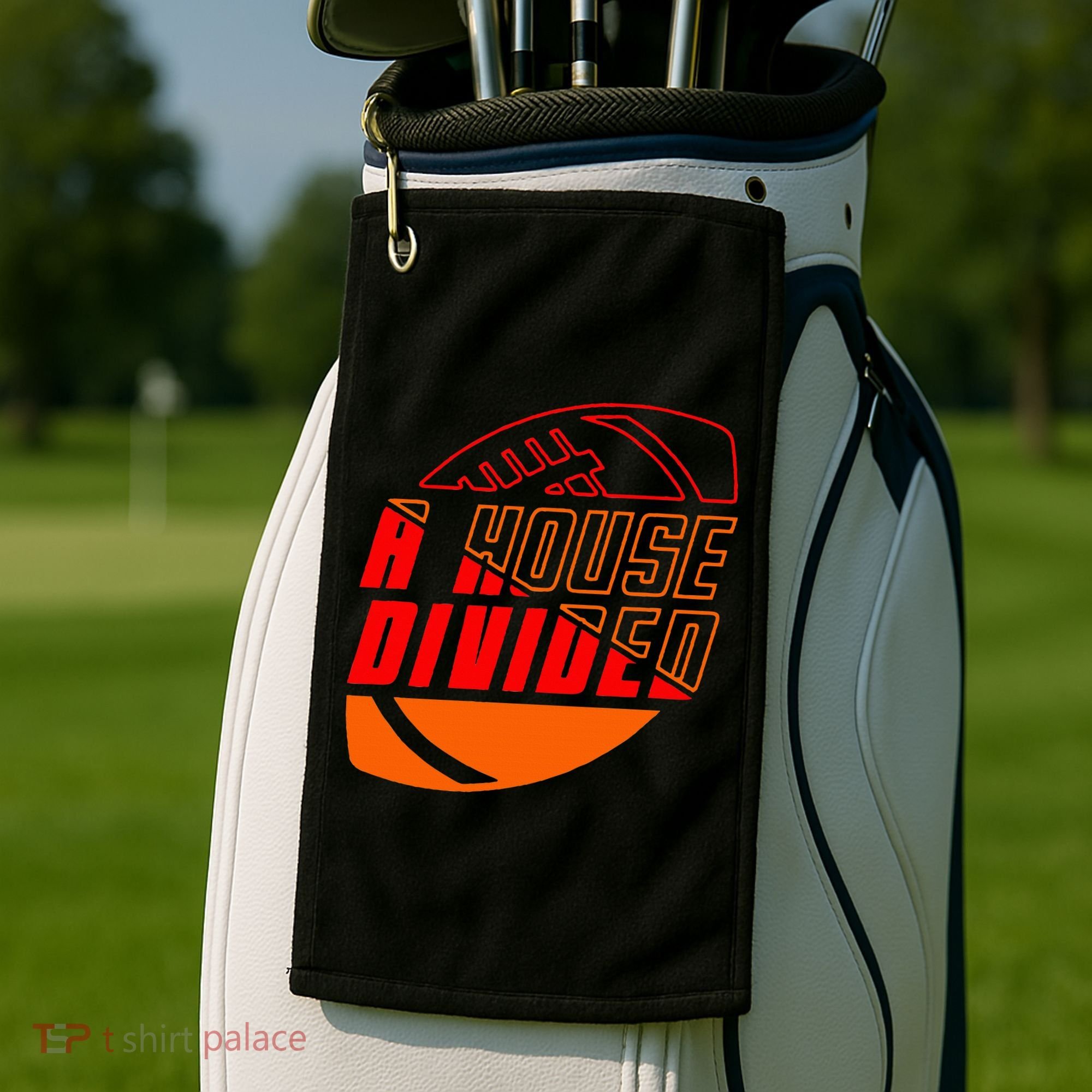 Oklahoma Bedlam House Divided Golf Towel