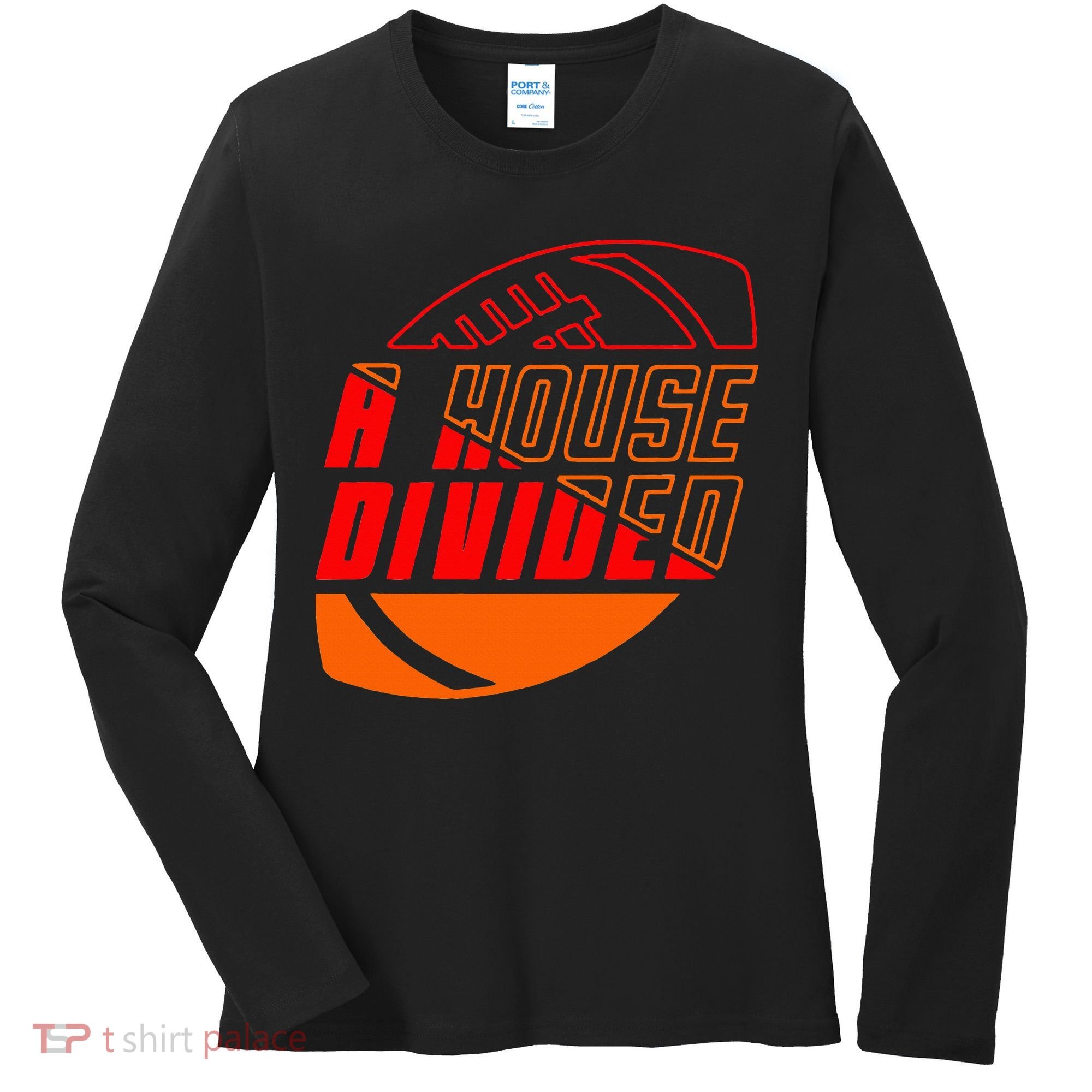Oklahoma Bedlam House Divided Women's Long Sleeve Shirt