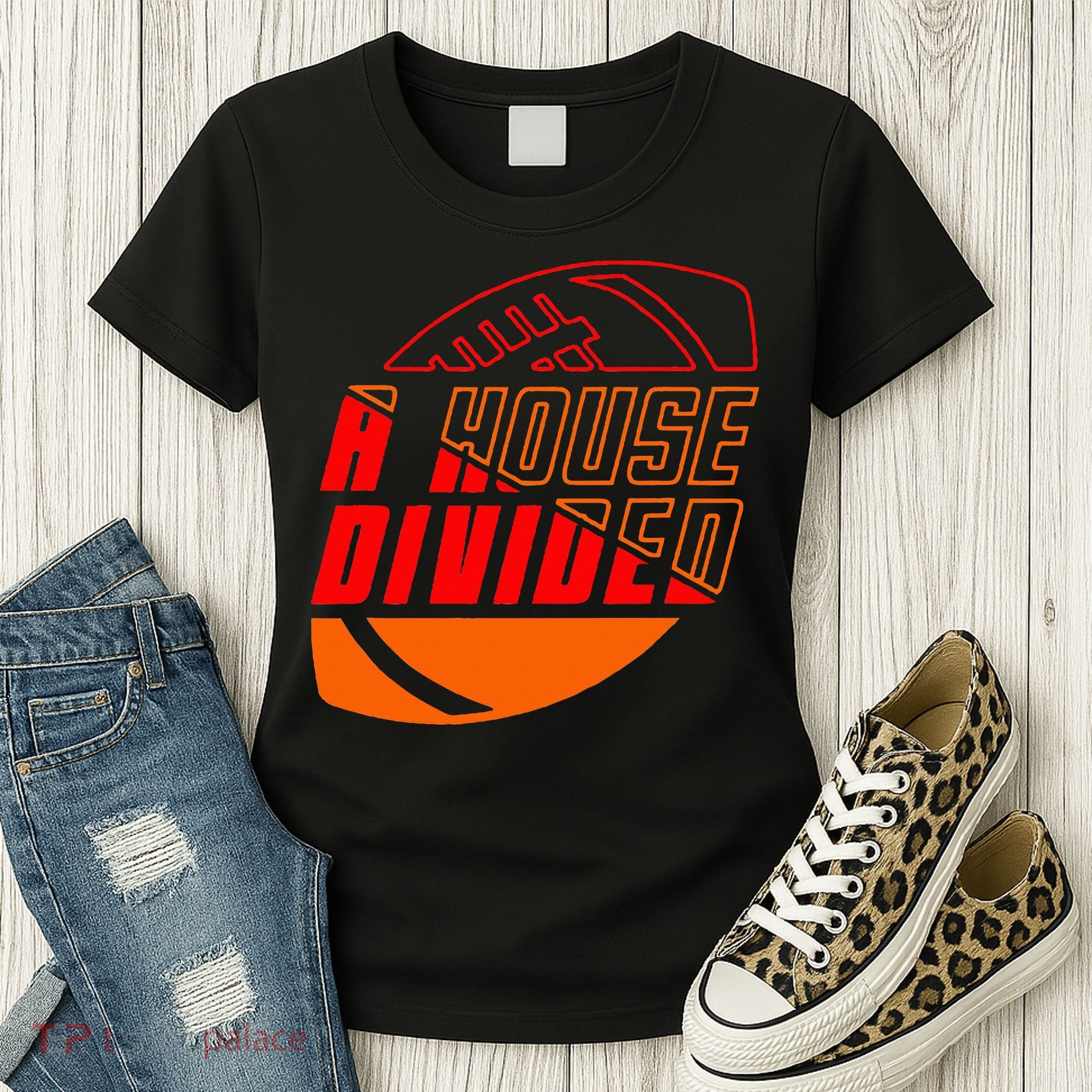 Oklahoma Bedlam House Divided Women's T-Shirt