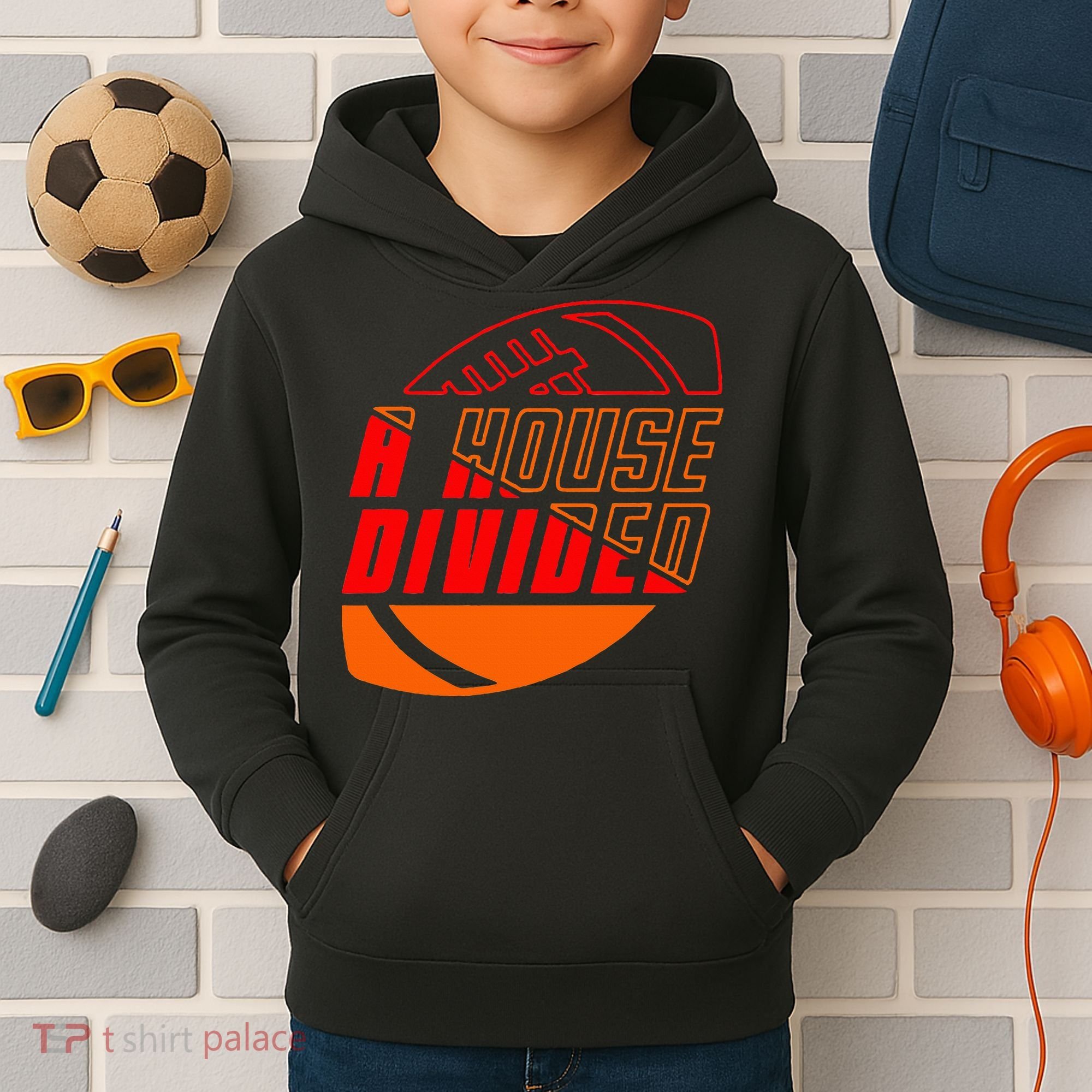 Oklahoma Bedlam House Divided Kids Hoodie