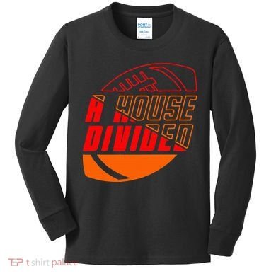 Oklahoma Bedlam House Divided Kids Long Sleeve Shirt
