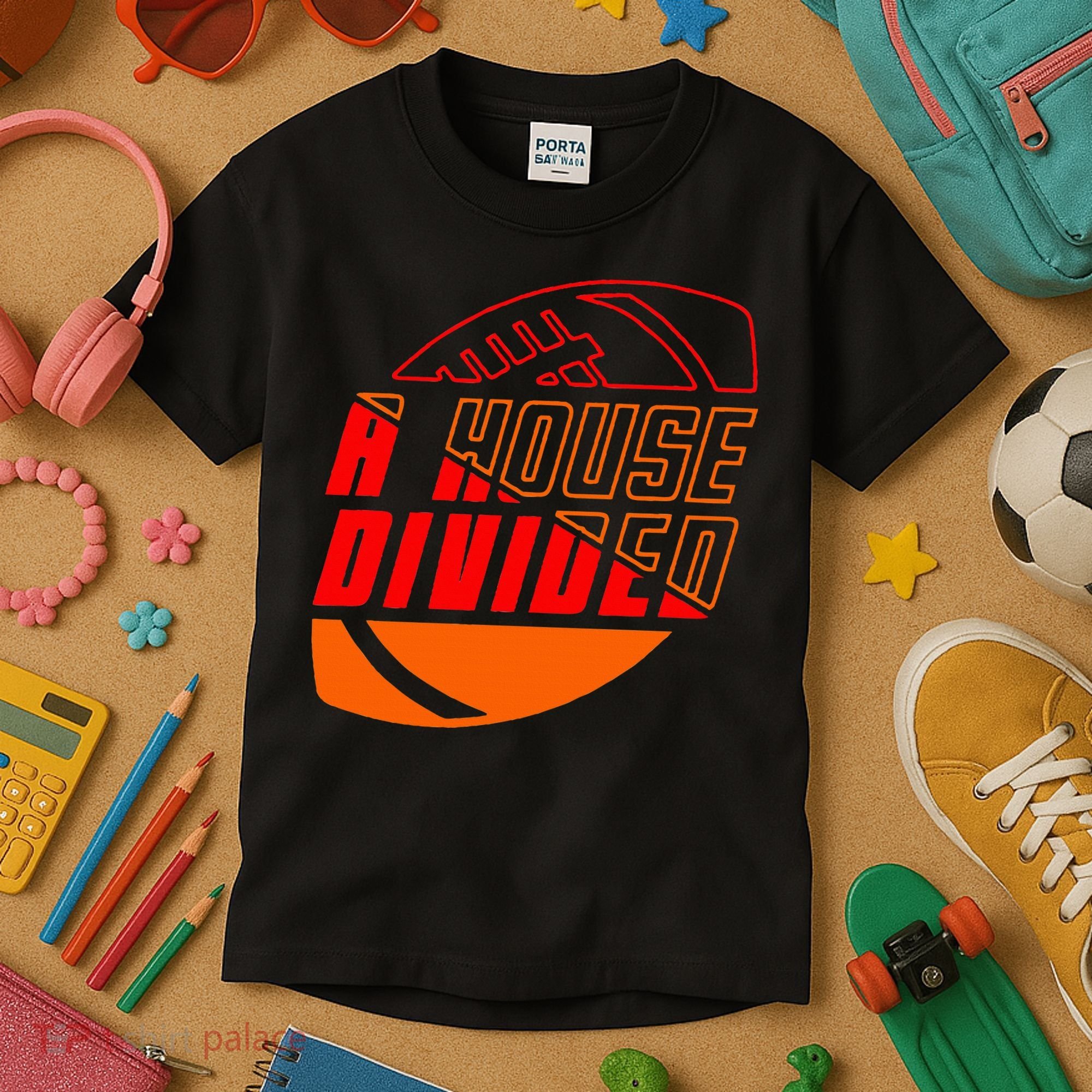 Oklahoma Bedlam House Divided Kids T-Shirt