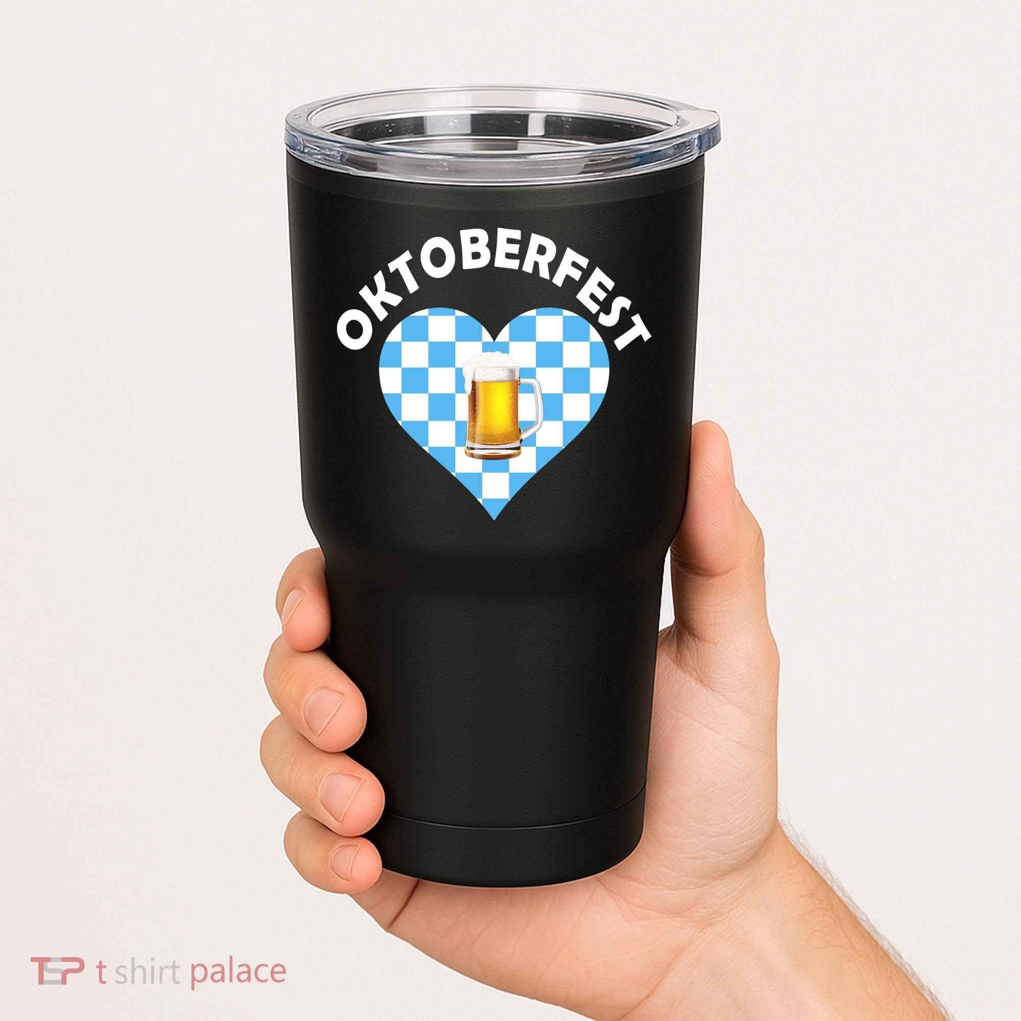 Oktoberfest Beer Heart Tumbler
