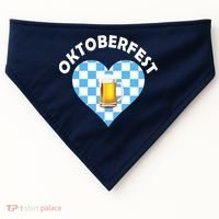 Oktoberfest Beer Heart USA-Made Doggie Bandana thumb 0