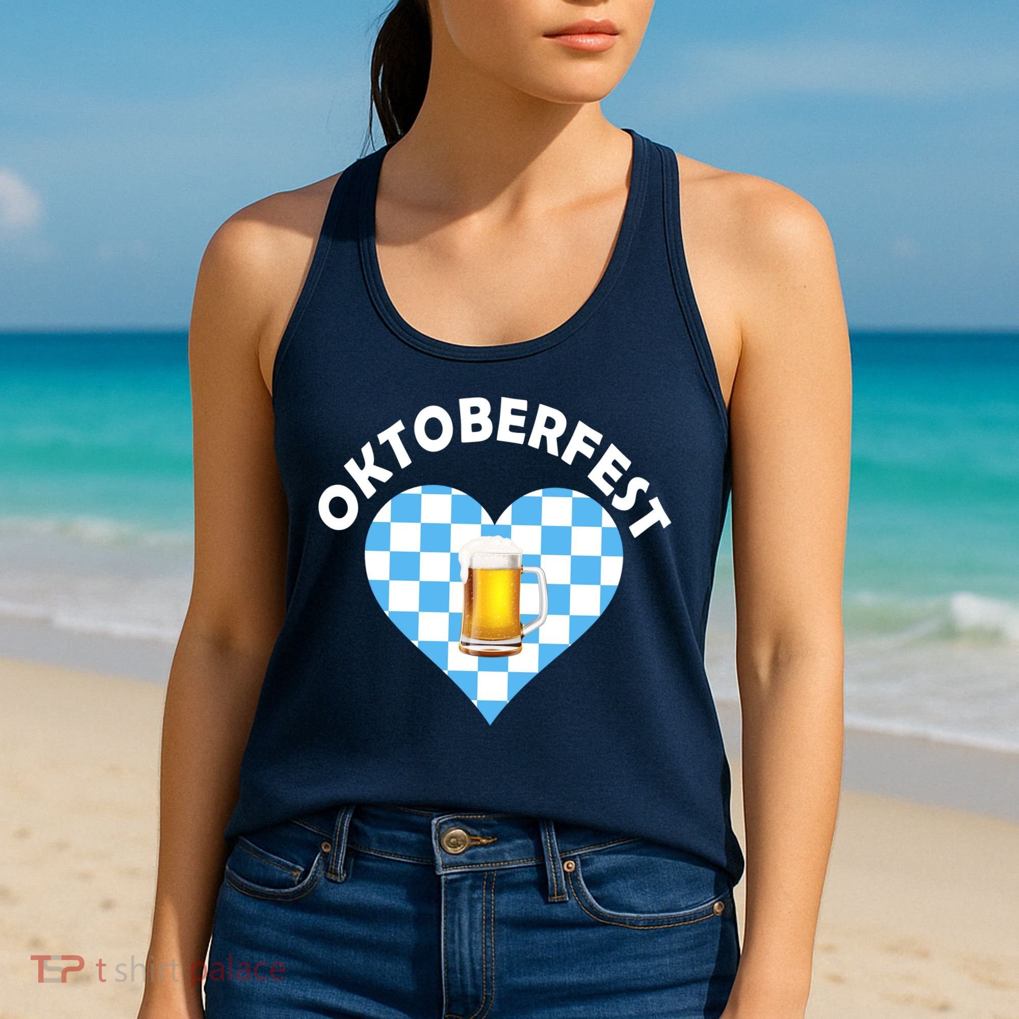 Oktoberfest Beer Heart Women's Tank Top