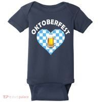 Oktoberfest Beer Heart Baby Bodysuit thumb 0
