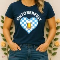 Oktoberfest Beer Heart Women's T-Shirt thumb 2