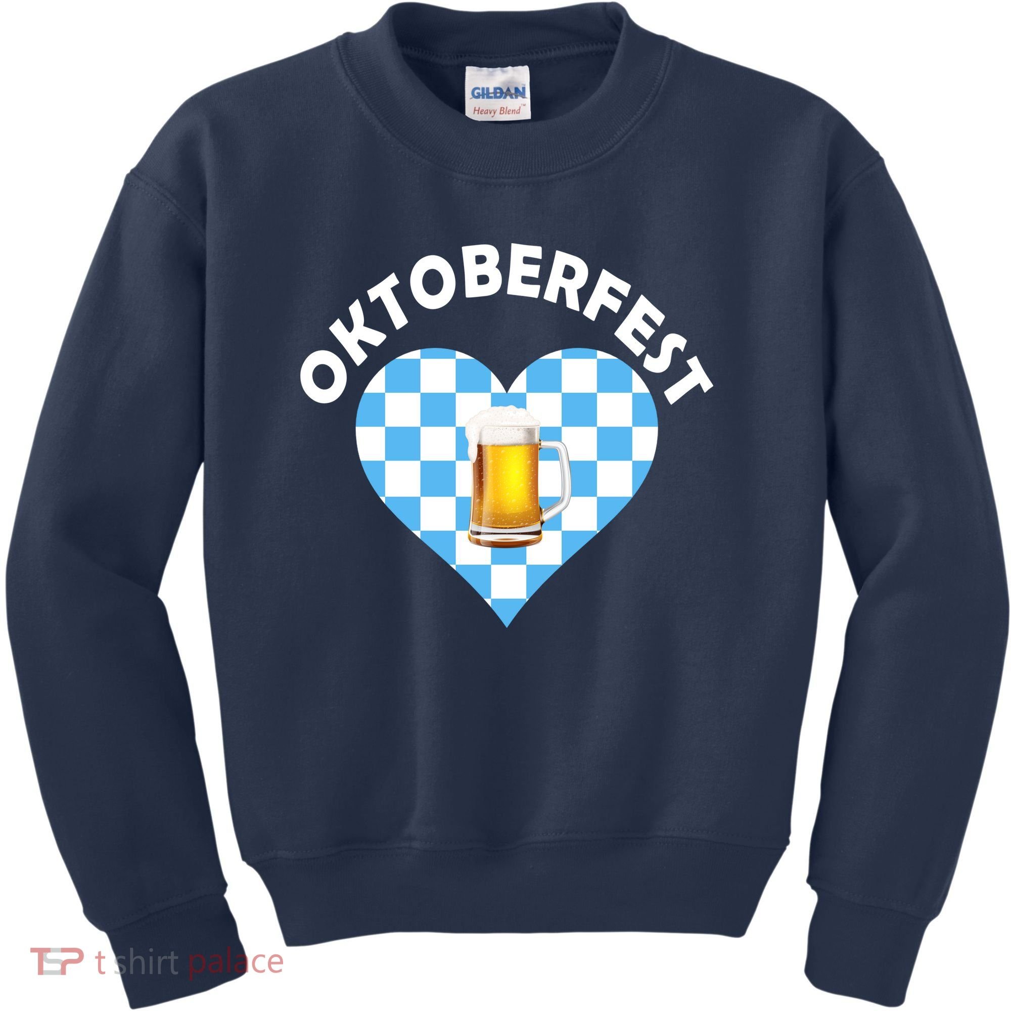 Oktoberfest Beer Heart Kids Sweatshirt