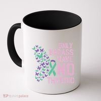 Only Badass Have No Thyroid Cancer Awareness Survivor Gift Coffee Mug thumb 0