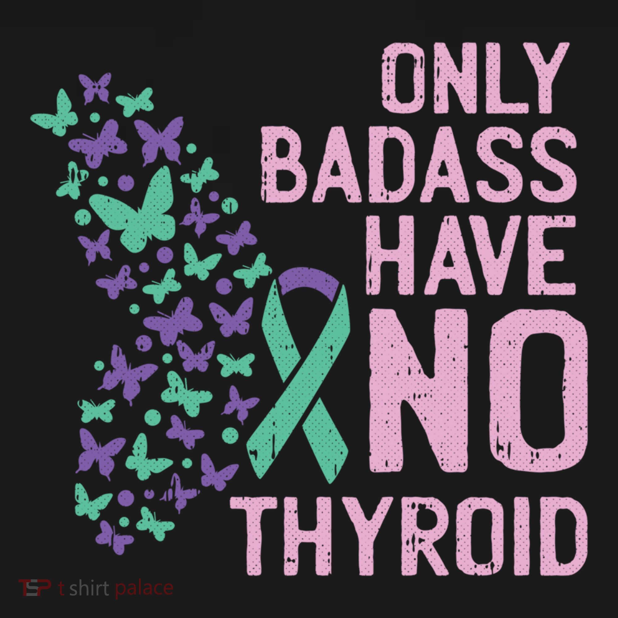 Only Badass Have No Thyroid Cancer Awareness Survivor Gift Women's Hoodie