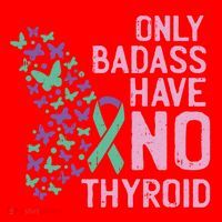 Only Badass Have No Thyroid Cancer Awareness Survivor Gift Santa Hat thumb 1