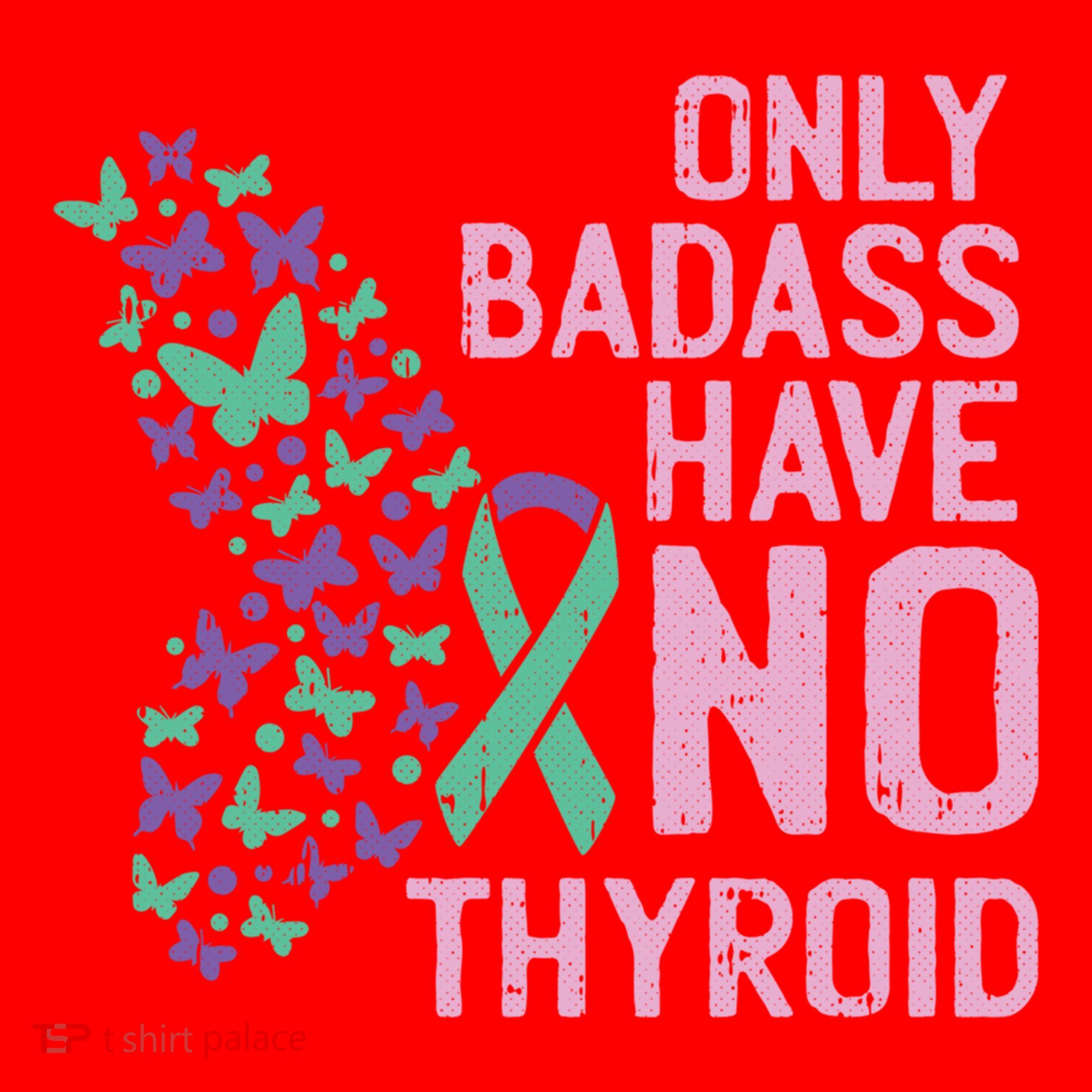Only Badass Have No Thyroid Cancer Awareness Survivor Gift Santa Hat