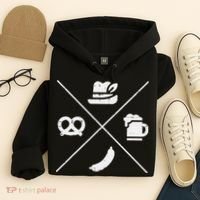 Oktoberfest Bavarian Hat Pretzel Bratwurst Hoodie thumb 4