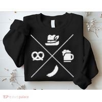 Oktoberfest Bavarian Hat Pretzel Bratwurst Sweatshirt thumb 2
