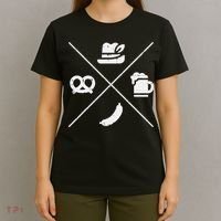 Oktoberfest Bavarian Hat Pretzel Bratwurst T-Shirt thumb 4