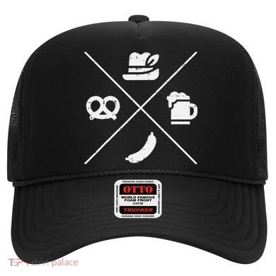 Oktoberfest Bavarian Hat Pretzel Bratwurst Hat