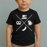 Oktoberfest Bavarian Hat Pretzel Bratwurst Toddler T-Shirt thumb 2