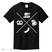 Oktoberfest Bavarian Hat Pretzel Bratwurst Kids T-Shirt thumb 0
