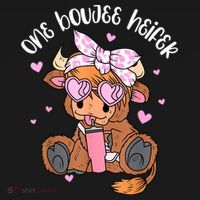One Boujee Heifer Highland Cow Tumbler Happy ValentineS Day Mousepad thumb 1