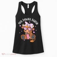 One Boujee Heifer Highland Cow Tumbler Happy ValentineS Day Women's Tank Top thumb 0