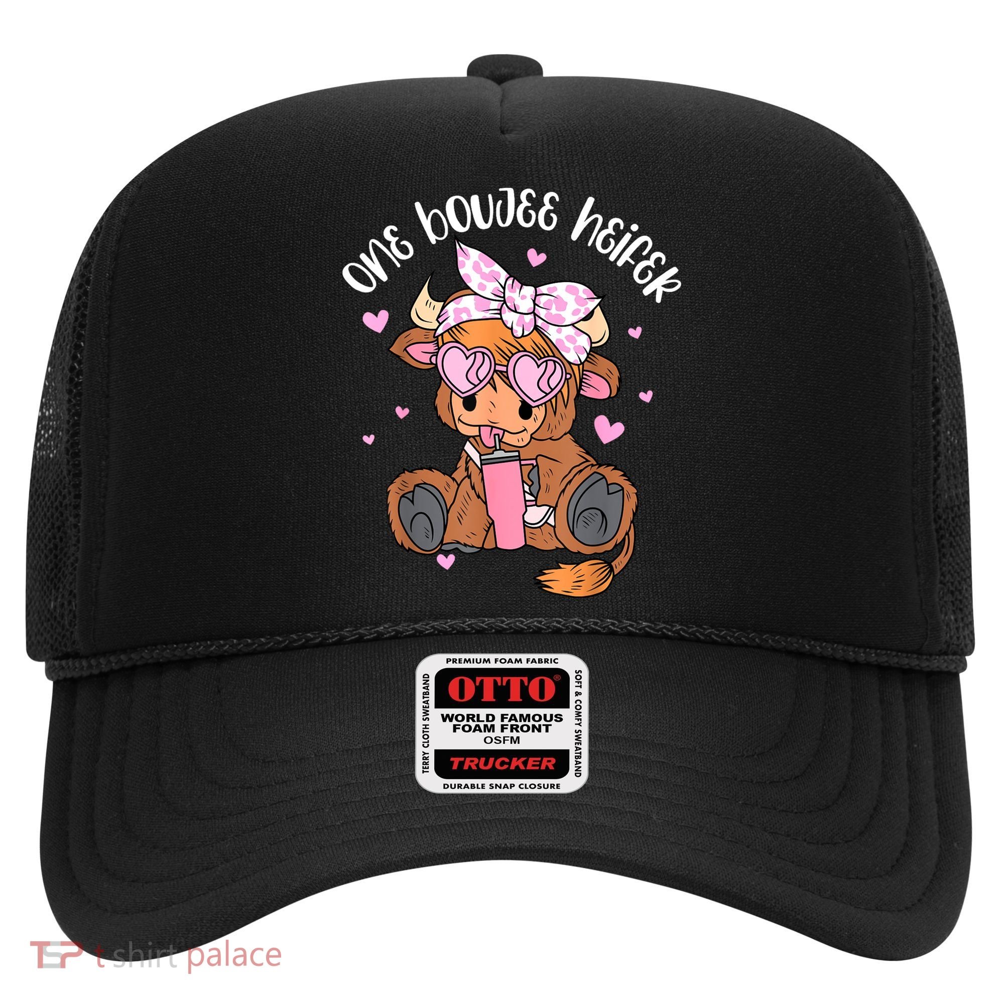 One Boujee Heifer Highland Cow Tumbler Happy ValentineS Day Hat