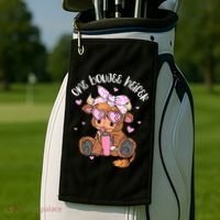 One Boujee Heifer Highland Cow Tumbler Happy ValentineS Day Golf Towel thumb 2