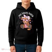 One Boujee Heifer Highland Cow Tumbler Happy ValentineS Day Kids Hoodie thumb 4