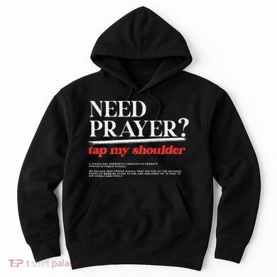 On Back Iv His Glory Need Prayer Tap My Shoulder Hoodie