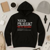 On Back Iv His Glory Need Prayer Tap My Shoulder Hoodie thumb 3
