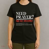 On Back Iv His Glory Need Prayer Tap My Shoulder T-Shirt thumb 4