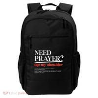 On Back Iv His Glory Need Prayer Tap My Shoulder Backpack thumb 0