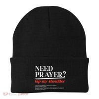 On Back Iv His Glory Need Prayer Tap My Shoulder Beanie thumb 0