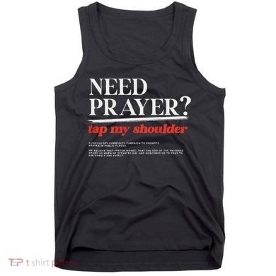 On Back Iv His Glory Need Prayer Tap My Shoulder Tank Top
