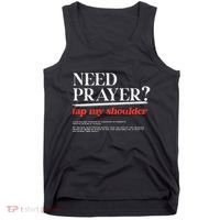 On Back Iv His Glory Need Prayer Tap My Shoulder Tank Top thumb 0