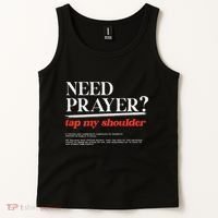 On Back Iv His Glory Need Prayer Tap My Shoulder Tank Top thumb 2